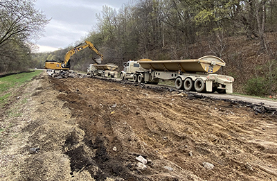 Photo: Construction on Hwy 52.